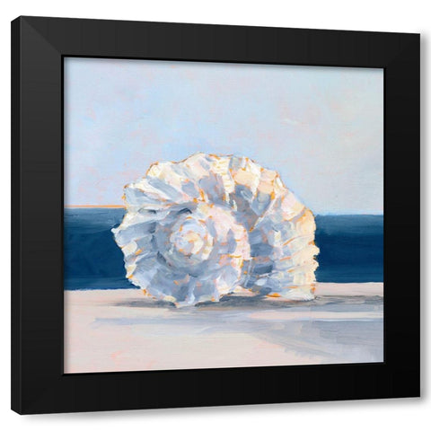 Shell By the Shore IV Black Modern Wood Framed Art Print with Double Matting by Harper, Ethan