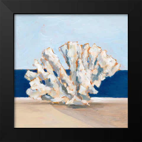 Coral By the Shore I Black Modern Wood Framed Art Print by Harper, Ethan