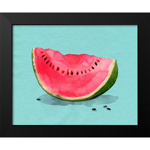 Summer Watermelon I Black Modern Wood Framed Art Print by Popp, Grace