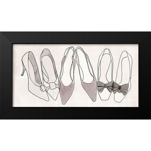 Heels for Days II Black Modern Wood Framed Art Print by Warren, Annie