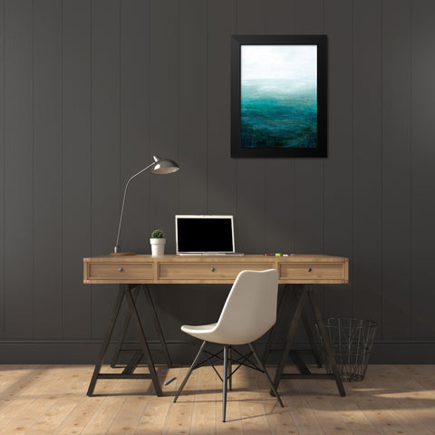 Drifting Sea I Black Modern Wood Framed Art Print by Popp, Grace