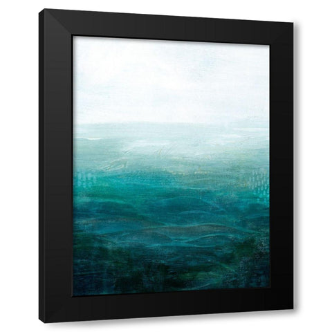 Drifting Sea I Black Modern Wood Framed Art Print with Double Matting by Popp, Grace