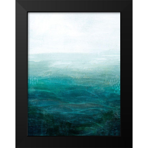 Drifting Sea I Black Modern Wood Framed Art Print by Popp, Grace