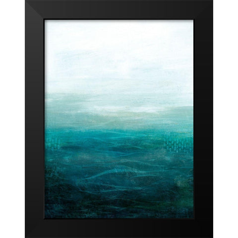 Drifting Sea II Black Modern Wood Framed Art Print by Popp, Grace