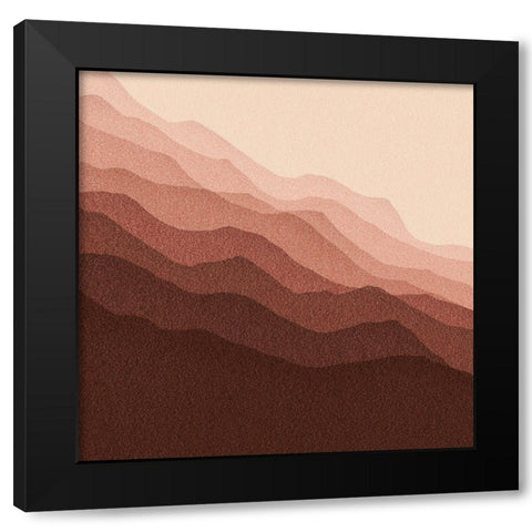 Gradient Scape I Black Modern Wood Framed Art Print with Double Matting by Borges, Victoria