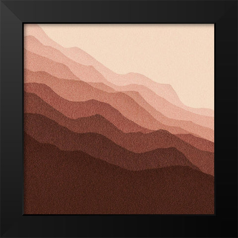 Gradient Scape I Black Modern Wood Framed Art Print by Borges, Victoria