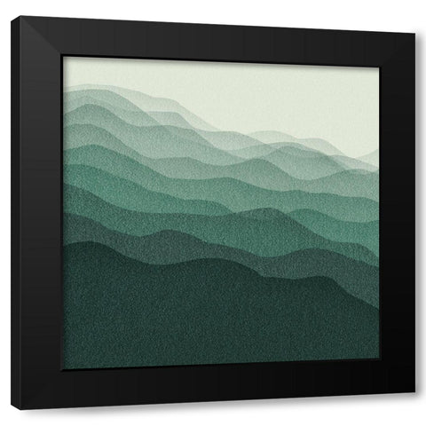 Gradient Scape III Black Modern Wood Framed Art Print by Borges, Victoria