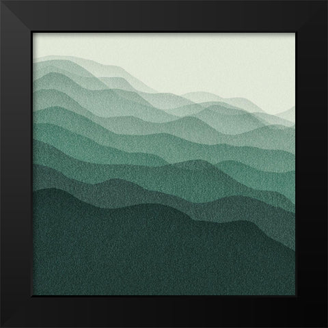 Gradient Scape III Black Modern Wood Framed Art Print by Borges, Victoria