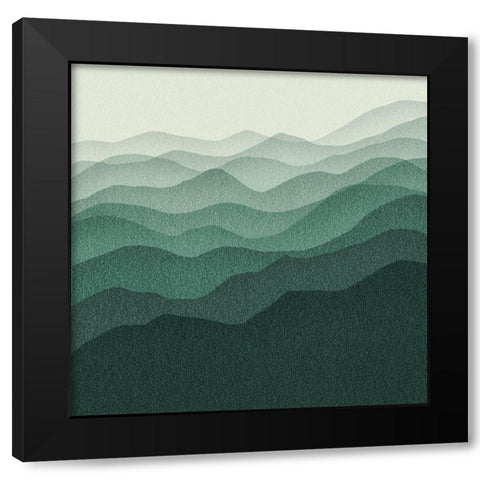 Gradient Scape IV Black Modern Wood Framed Art Print by Borges, Victoria