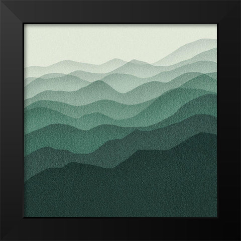 Gradient Scape IV Black Modern Wood Framed Art Print by Borges, Victoria