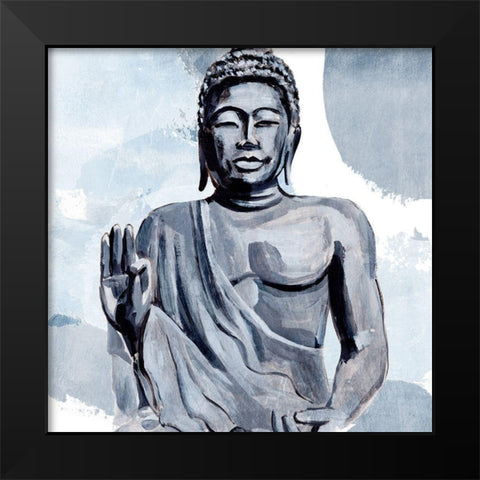 Awaken in Blue III Black Modern Wood Framed Art Print by Warren, Annie
