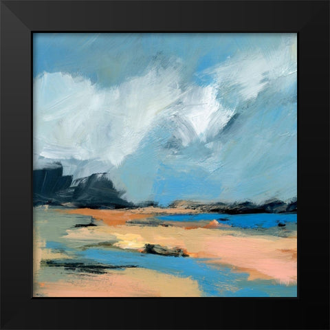 Blue Inlet I Black Modern Wood Framed Art Print by Barnes, Victoria