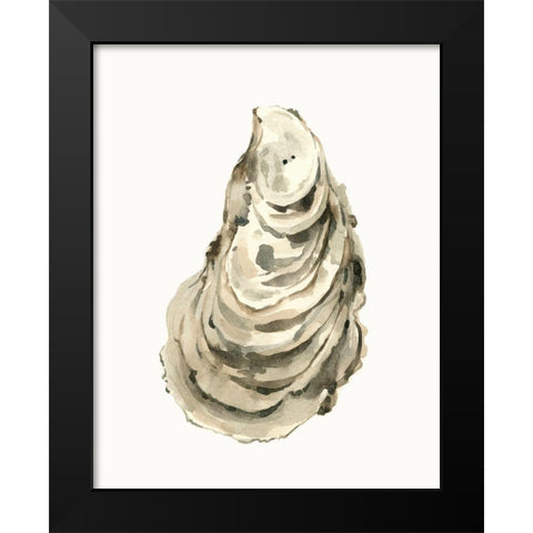 Neutral Oyster Study I Black Modern Wood Framed Art Print by Caroline, Emma