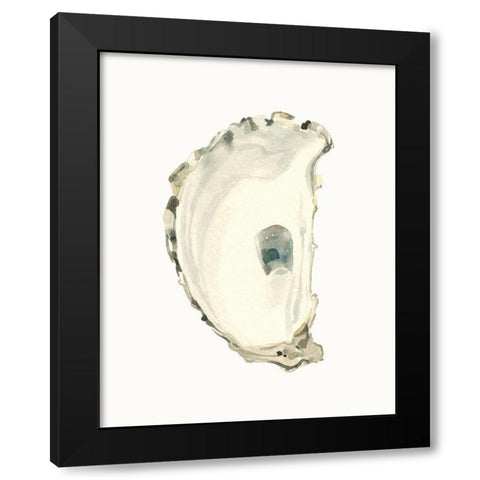Neutral Oyster Study II Black Modern Wood Framed Art Print by Caroline, Emma