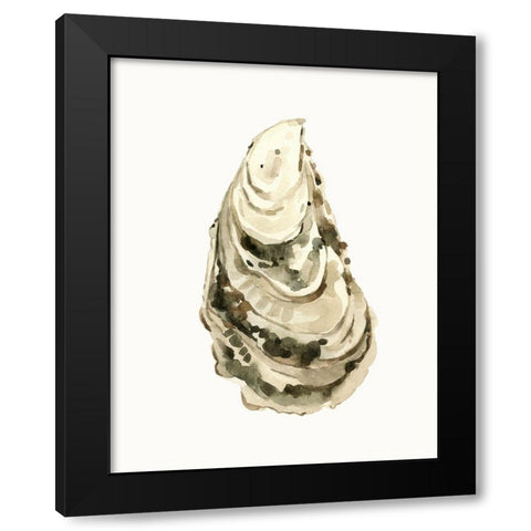Neutral Oyster Study III Black Modern Wood Framed Art Print by Caroline, Emma