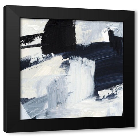 Expressive Monochrome II Black Modern Wood Framed Art Print with Double Matting by Barnes, Victoria