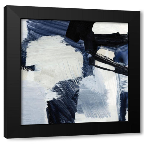 Expressive Monochrome III Black Modern Wood Framed Art Print with Double Matting by Barnes, Victoria
