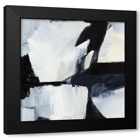Expressive Monochrome IV Black Modern Wood Framed Art Print with Double Matting by Barnes, Victoria
