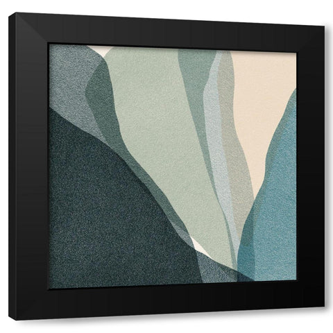 Aura Overlay I Black Modern Wood Framed Art Print with Double Matting by Barnes, Victoria