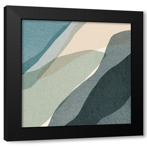 Aura Overlay II Black Modern Wood Framed Art Print with Double Matting by Barnes, Victoria