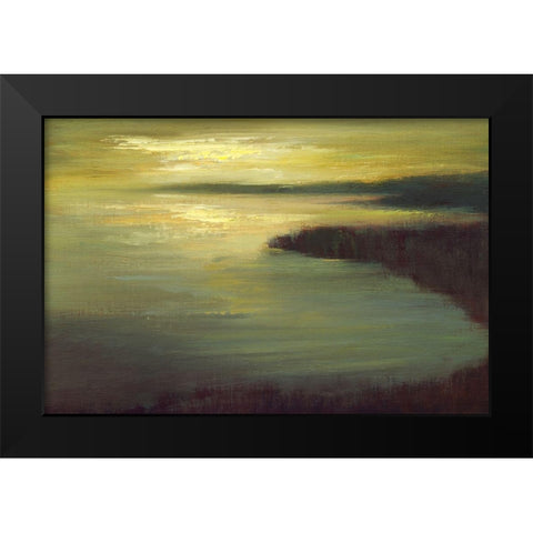 Lake Tahoe Dusk Black Modern Wood Framed Art Print by Finch, Sheila