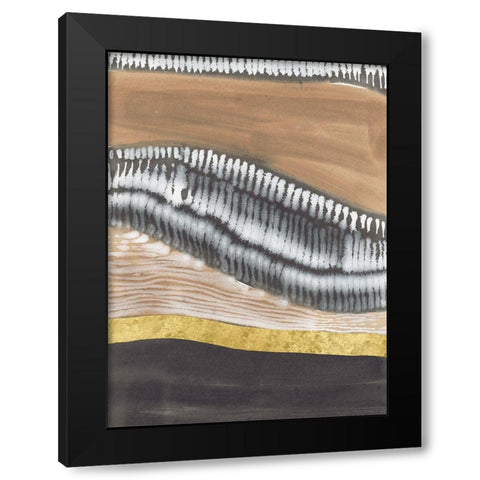 Metronome II Black Modern Wood Framed Art Print with Double Matting by Lam, Vanna