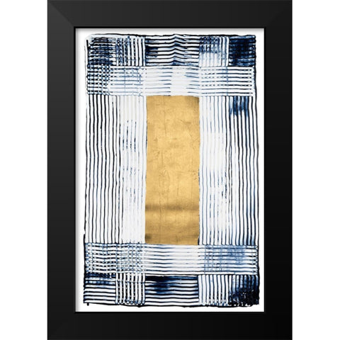 Embellished Junctures I Black Modern Wood Framed Art Print by Lam, Vanna