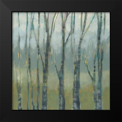 Custom Transitional Treeline II Black Modern Wood Framed Art Print by Goldberger, Jennifer