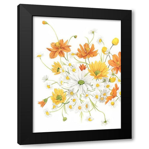 Sunny Wild Bouquet II Black Modern Wood Framed Art Print with Double Matting by Popp, Grace