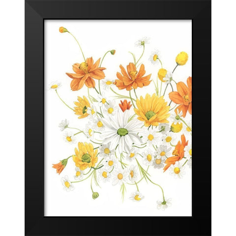 Sunny Wild Bouquet II Black Modern Wood Framed Art Print by Popp, Grace