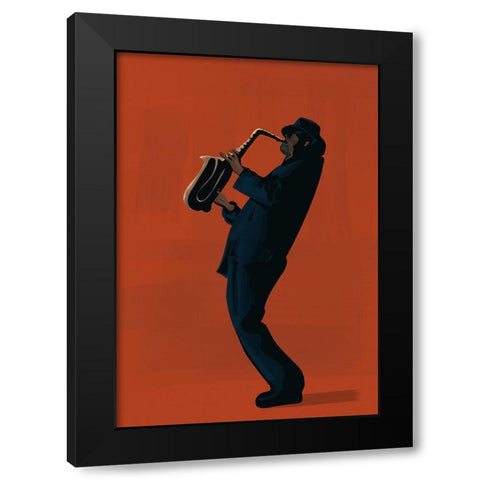 Music And Art III Black Modern Wood Framed Art Print by Arctic Frame