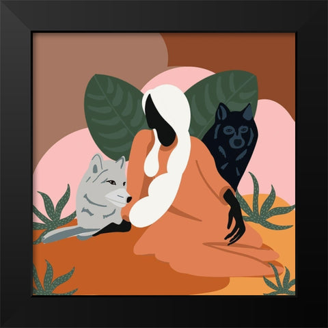 Mother Nature I Black Modern Wood Framed Art Print by Arctic Frame