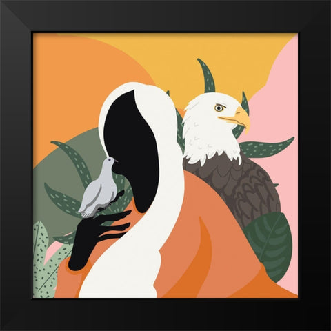 Mother Nature II Black Modern Wood Framed Art Print by Arctic Frame