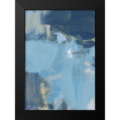 Rain I Black Modern Wood Framed Art Print by Long, Christina