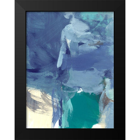 Front II Black Modern Wood Framed Art Print by Long, Christina