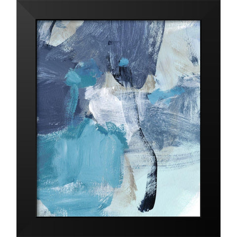 Swim I Black Modern Wood Framed Art Print by Long, Christina