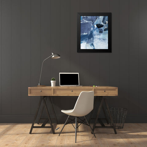 Swim III Black Modern Wood Framed Art Print by Long, Christina
