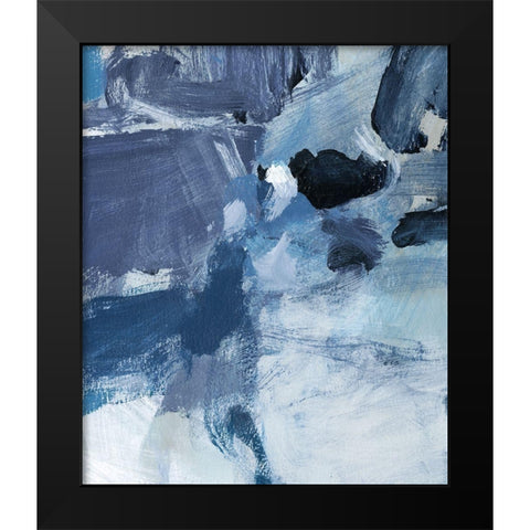 Swim III Black Modern Wood Framed Art Print by Long, Christina