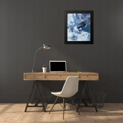 Swim IV Black Modern Wood Framed Art Print by Long, Christina