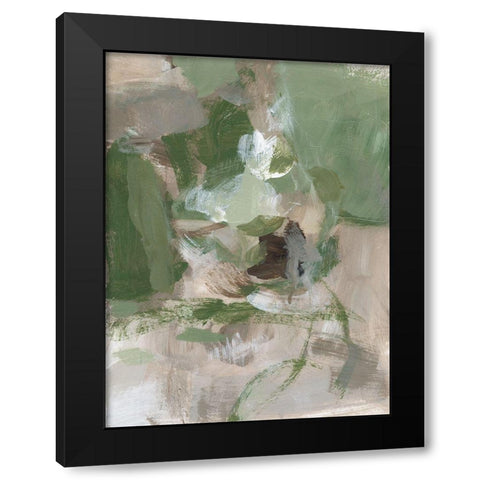 Green Tea I Black Modern Wood Framed Art Print with Double Matting by Long, Christina
