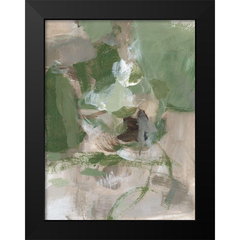 Green Tea I Black Modern Wood Framed Art Print by Long, Christina
