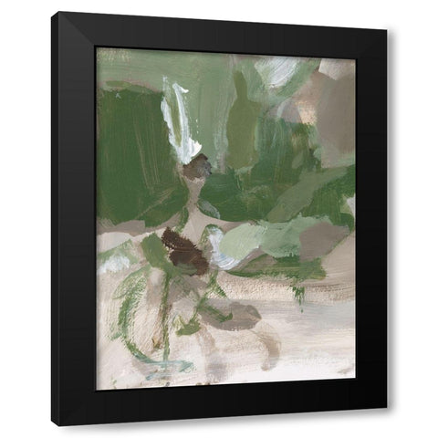 Green Tea II Black Modern Wood Framed Art Print by Long, Christina