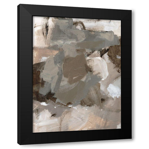 Coffee I Black Modern Wood Framed Art Print with Double Matting by Long, Christina