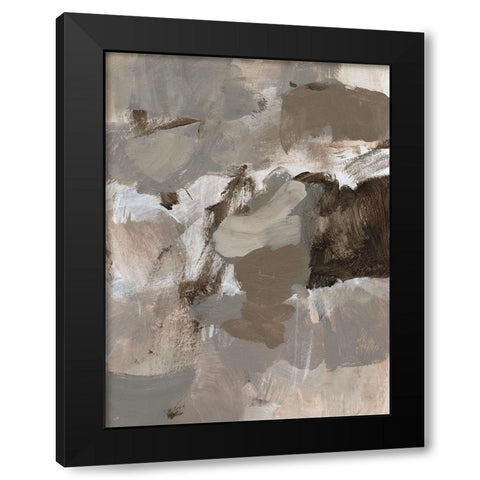 Coffee II Black Modern Wood Framed Art Print with Double Matting by Long, Christina