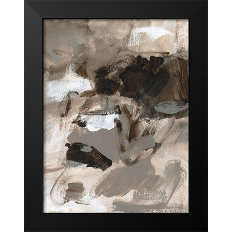 Mocha II Black Modern Wood Framed Art Print by Long, Christina