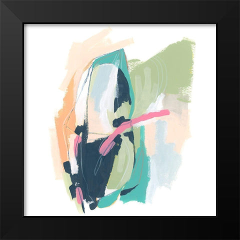 Full Circle Palette III Black Modern Wood Framed Art Print by Vess, June Erica