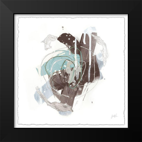 Tranquil Marks I Black Modern Wood Framed Art Print by Vess, June Erica