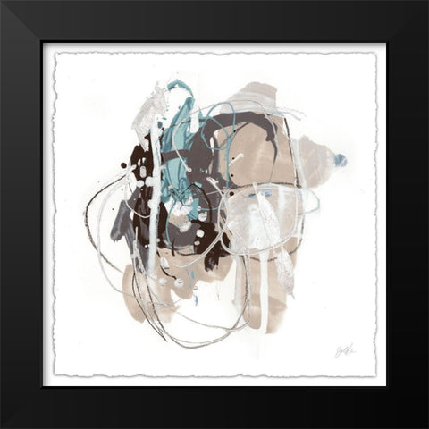 Tranquil Marks IV Black Modern Wood Framed Art Print by Vess, June Erica