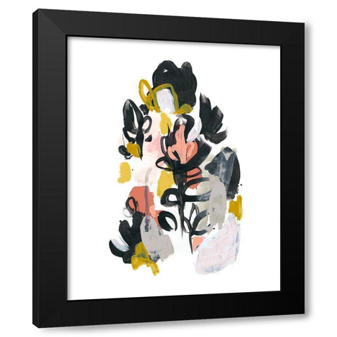 Gather Garden III Black Modern Wood Framed Art Print by Vess, June Erica
