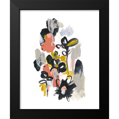 Gather Garden IV Black Modern Wood Framed Art Print by Vess, June Erica